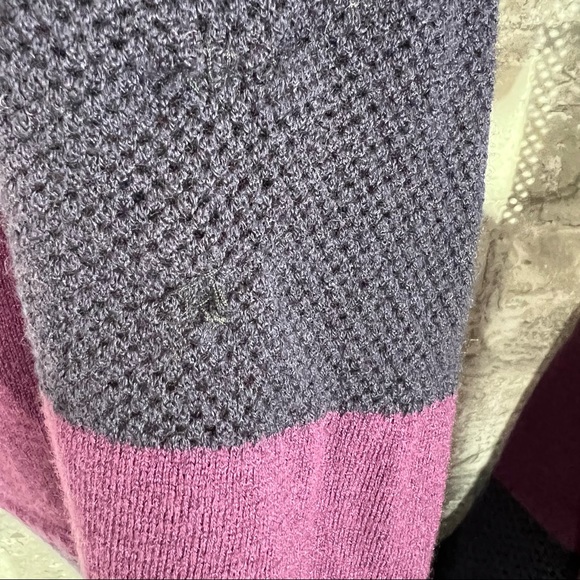 Lululemon Merino Wool Hearth Opener Infinity Scarf Purple Striped **FLAWED** - Picture 7 of 10